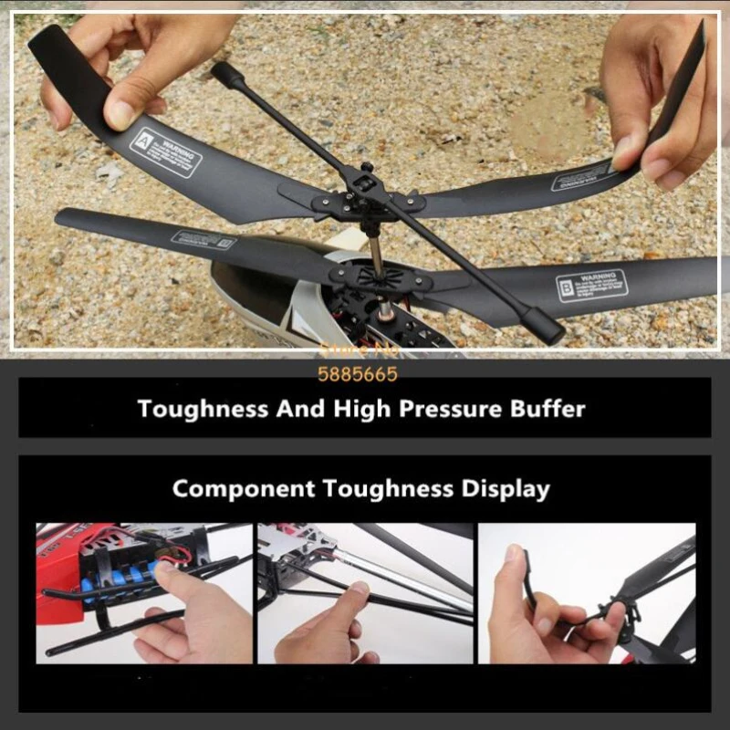 80CM Big Alloy Remote Control Helicopter Model - Image 6