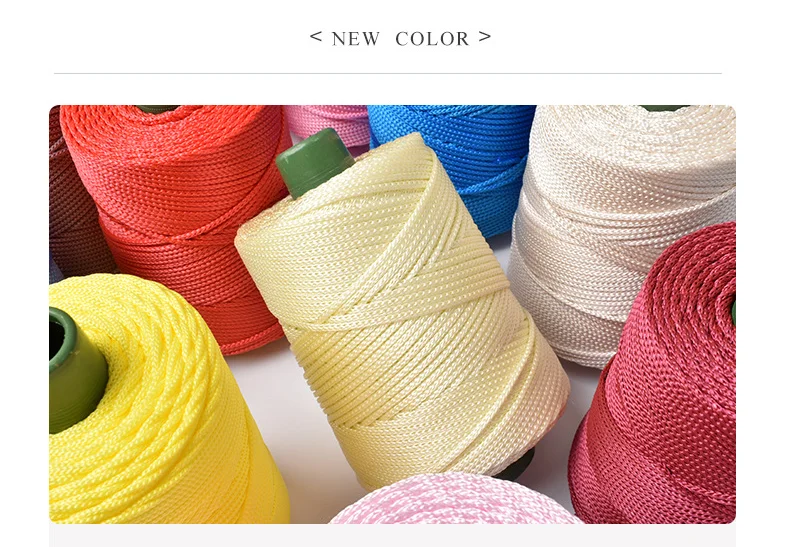 Description Picture 3 of itemLuckkcords 250g3mm250m Light Body Ice Silk Thread Ice Hemp Thread Summer Sun Hat Bag Seat Cushion Hollow Bright Silk Coarse Yarn