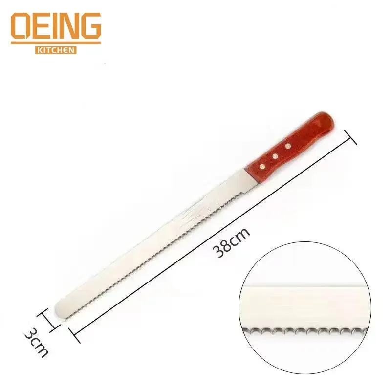 8/10/12 Inch Serrated Bread Knife Cake Cutting Knife Long Baguette Cutter Stainless Steel Loaf/Bread Slicer/Slicing baking tool,baking accessories,baking spatula,bread cutter