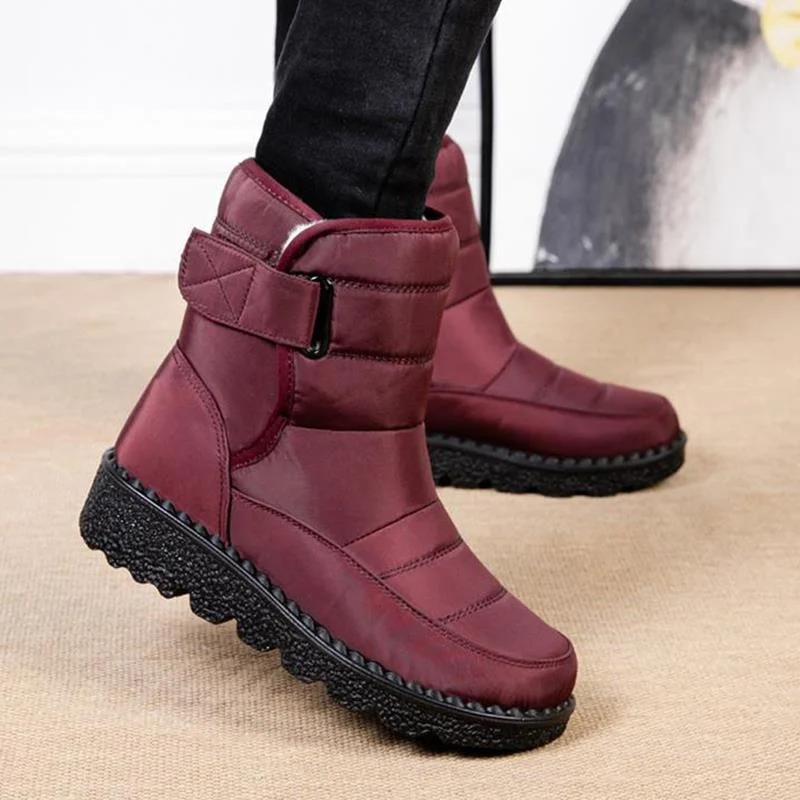 Women Snow Boots Ankle Boots Slip On Platform Boots Ladies Casual Waterproof For Winter