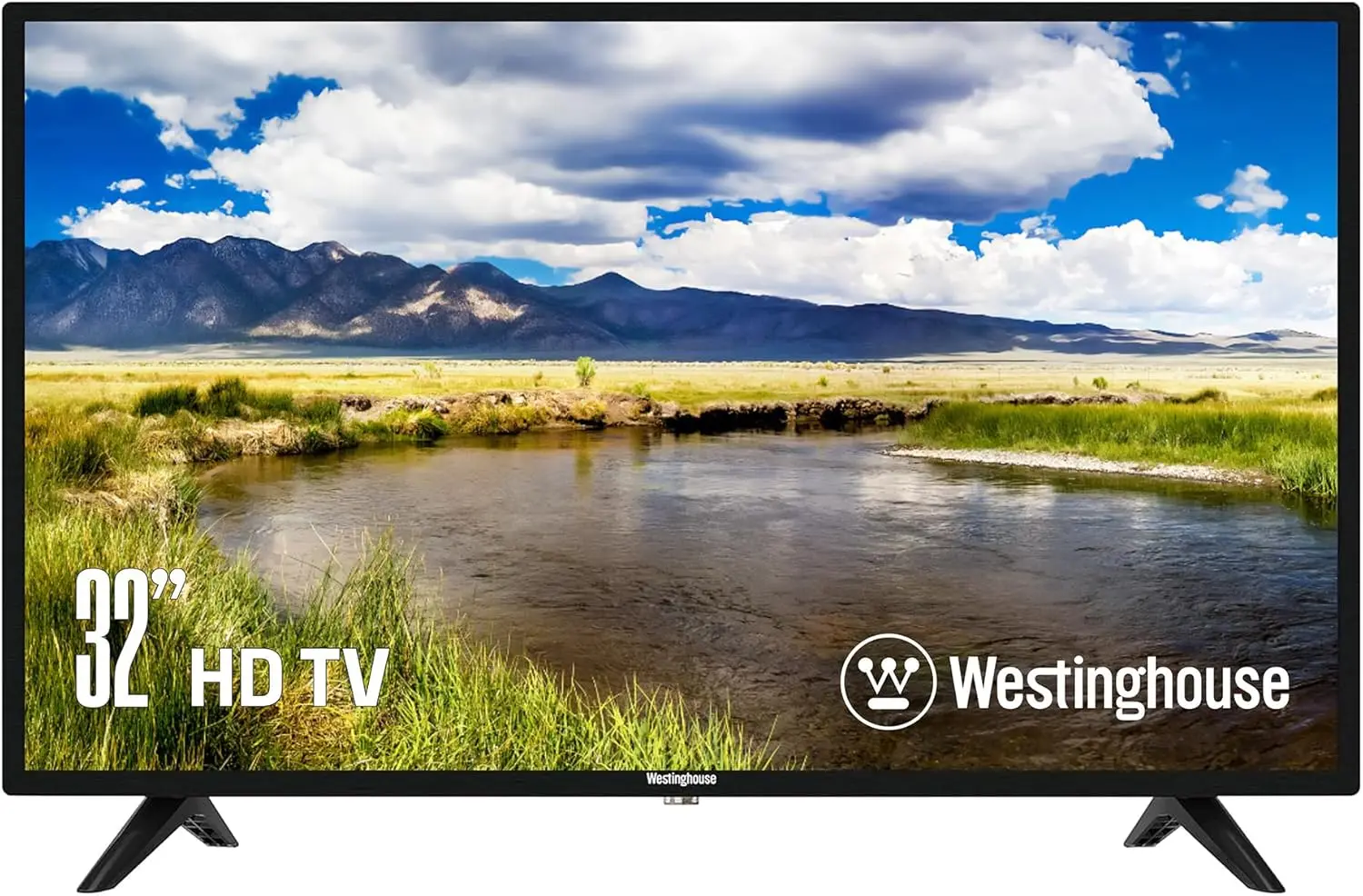 32 Inch TV, 720p HD LED Small Flat Screen TV with HDMI, USB, VGA, & V-Chip Parental Controls, Non-Smart TV or Monitor for Home