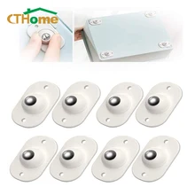 

8/20pc Self Adhesive Caster Mini Swivel Casters Wheels 360 Degree Rotation Pulley Bottom of Storage Box Roller Furniture Casters
