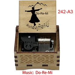Charming Wooden Music Box with Famous Movie Melody (242 - A3)