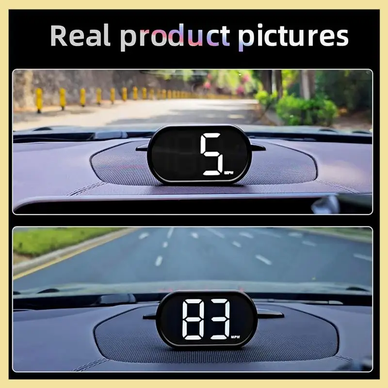High Quality-Car HUD Head Up Display,X2 GPS Speedometer, Digital Speedometer MPH With LED Large Font, Plug & Play, For All Cars