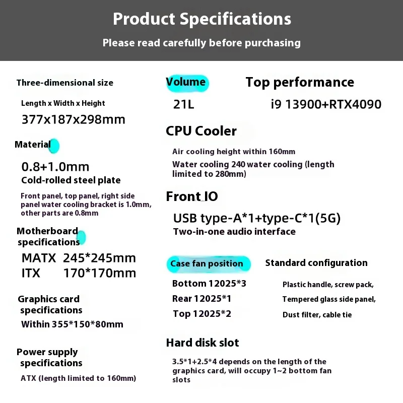 ALBOX 알루미늄 샤오바오 E90PRO 휴대용 컴팩트 Matx 휴대용 미니 수냉식 백라인 Itx 소형 케이스