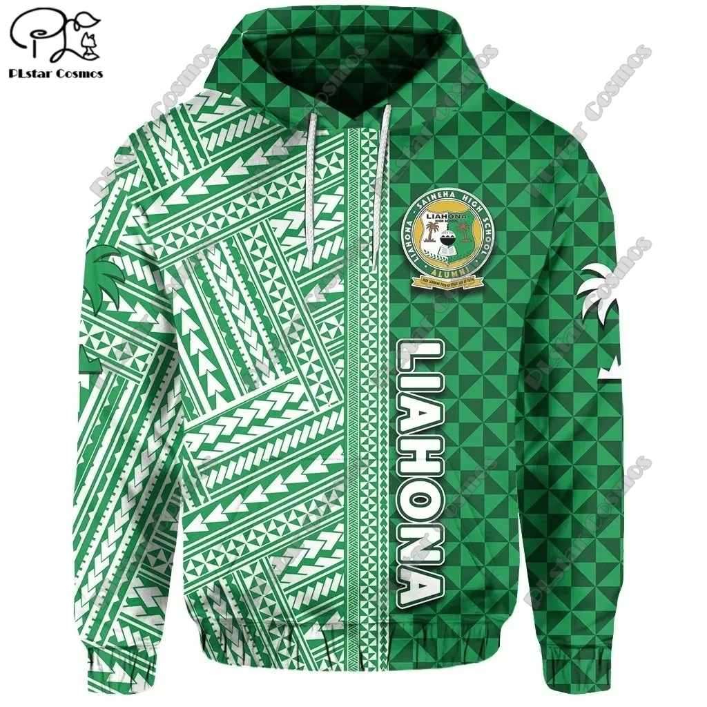 PLstar Cosmos 3D Print Newest Tattoo Tonga Liahona High School Art Harajuku Streetwear Pullover Unique Unisex Hoodie/Zip