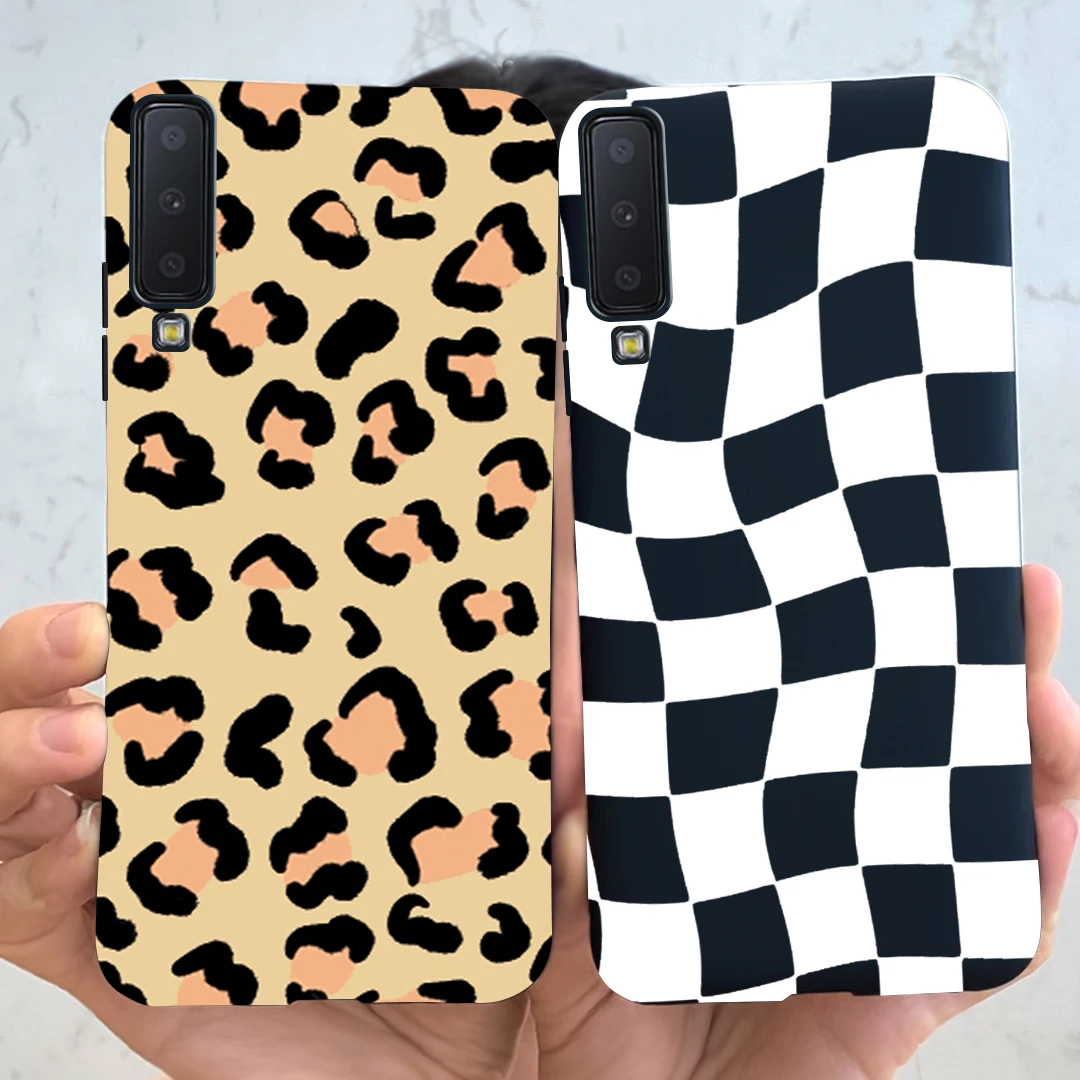 Per Samsung Galaxy A7 2018 Custodia Cover Posteriore In Silicone Custodia Per Telefono Per Samsung A7 2018 A750F A 750F Custodie Galaxy A7 6.0 'Paraur