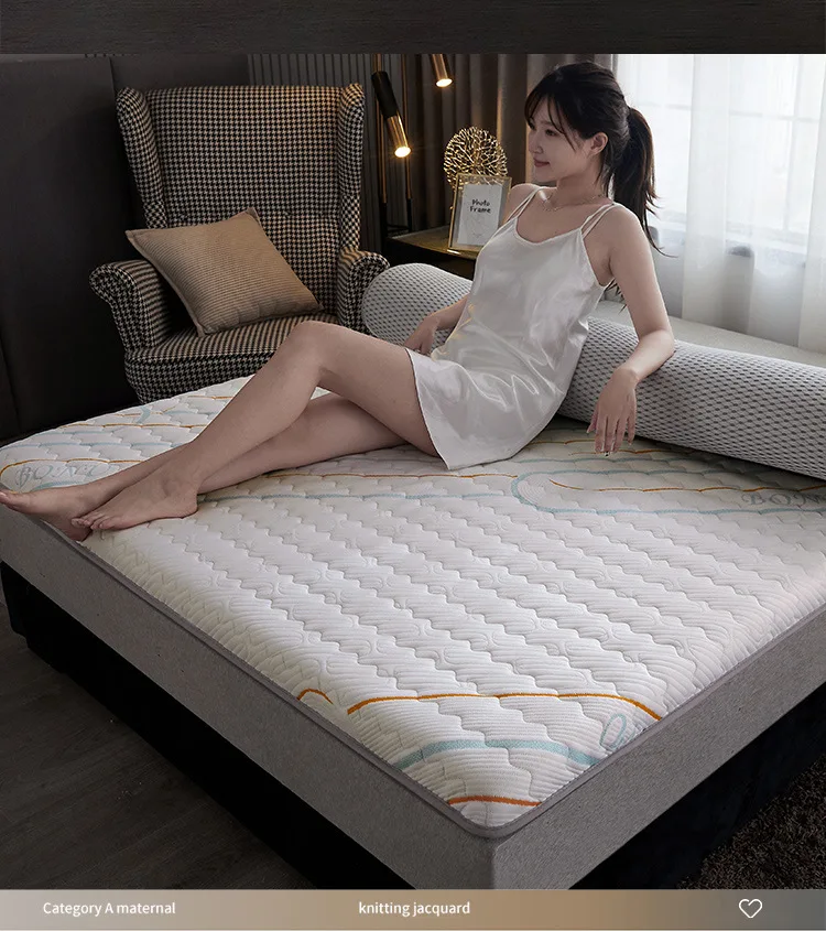 Description Picture 4 of itemType A thickened jacquard knitting latex breathable mattress Student dormitory high resilience mattress tatami mattress