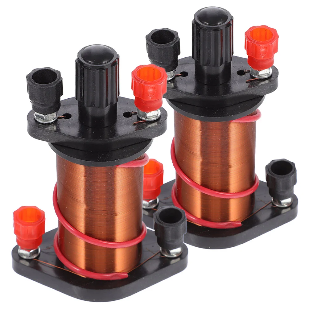 

2 Pcs Primary and Secondary Coils Copper Teaching Solenoid Electromagnetic School Tool Physics Induction For