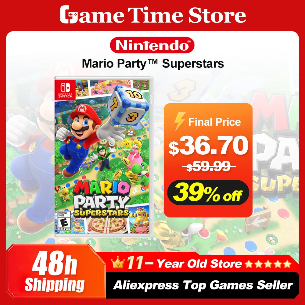 Mario Party Superstars Nintendo Switch Game Official Original Physical Game Card for Switch OLED Lite Console nintendo switch game