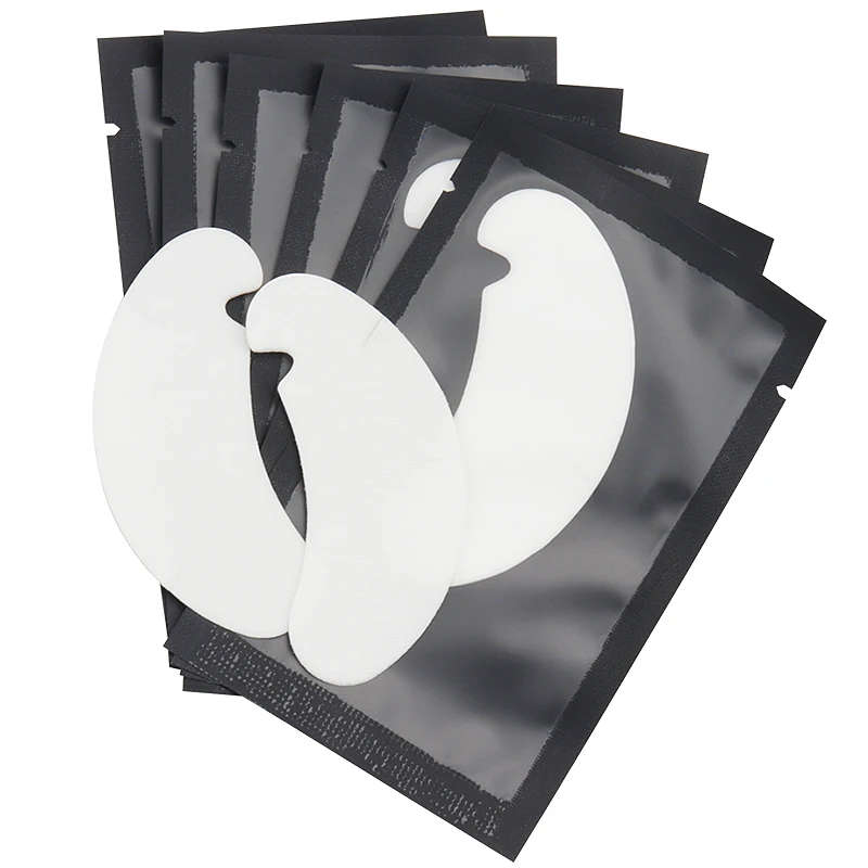 Eyelash Patches Eyelash Patch Eyelash Extension Tape Eyelash Pads Eyelash Accessories Eyelash Extension Supplies 50 Pairs Eyelash Extension Hydrogel Patches Grafting Eyelashes U Shaped Gel Eye Pads