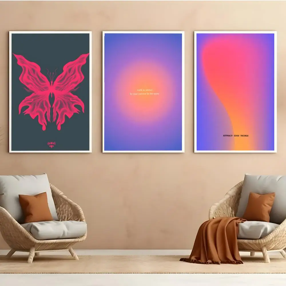 Abstract Art Quotes Poster - Durable Waterproof PVC Wall Art
