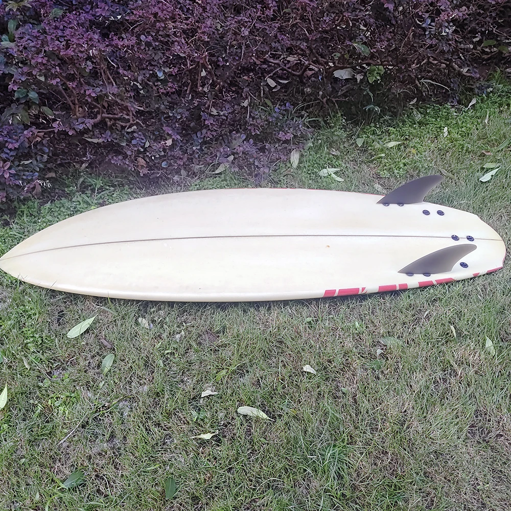 UPSURF FCS Keel Fins Fiberglass Surf Twin Fins Set Black High Performance Surf Tiwn Keels Dual Tabs Surfing K2