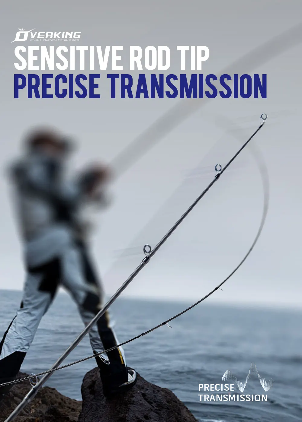 CYLIUS Overking Longcast Inshore Mehrzweck-Meeresangelrute 40T Carbon Ultralight Fuji Ring 2-teilige Salzwasser-Spinnrute – Detail 10