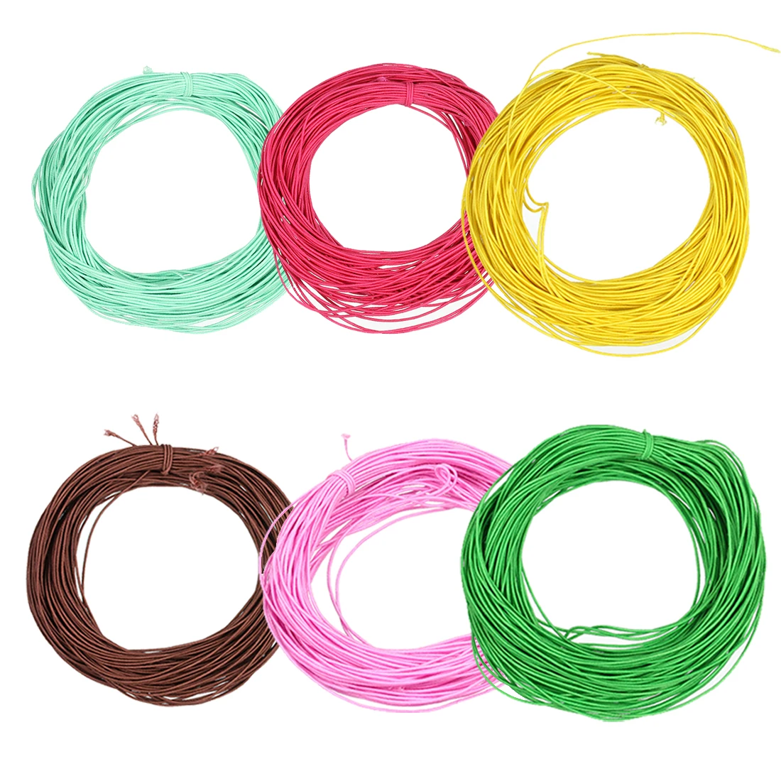 Colorful Braided Elastic Cord for Jewelry Crafting and DIY Accessories – 25 Yards
