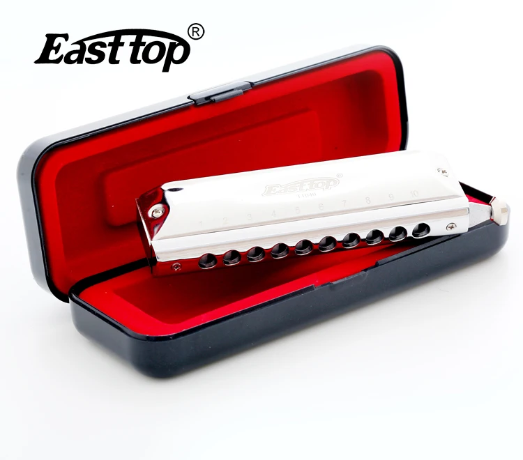 EASTTOP Harmonica Music Instruments Key of C 10 Holes 40 Tones Chromatic Instrumentos Musicales Chromatic Competitive 3