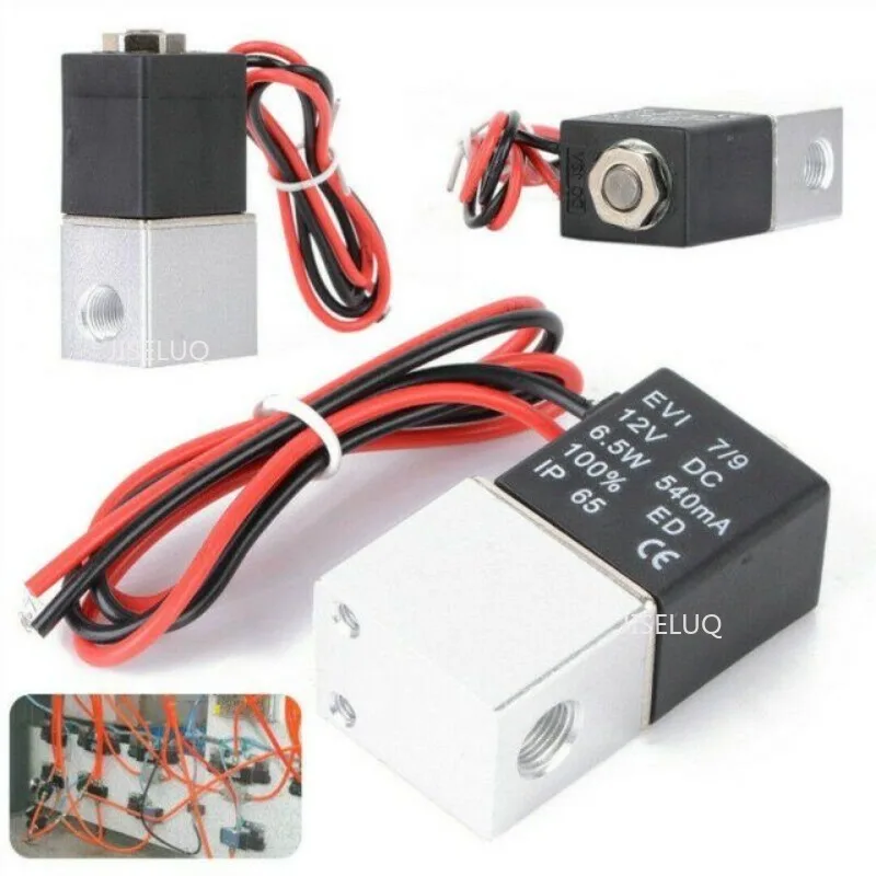 

Нормально закрытые пневматические алюминиевые электромагнитные клапаны 12 В 24 в 110 В 220 В напряжение для воздушного, водного, масляного компрессора клапан 1/4 "1/8"