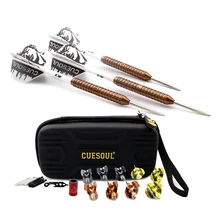 

CUESOUL BIG BEAST 90% Tungsten 26g Steel Tip Dart Set-Rose Gold Dart Barrel
