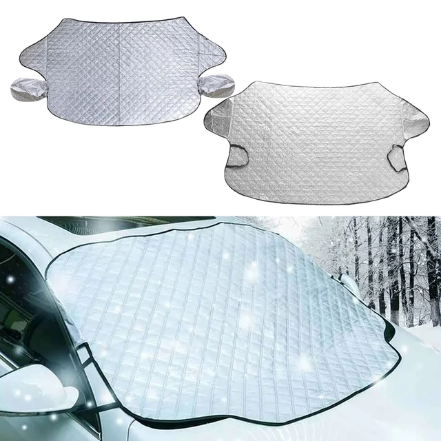 Car Front Windshield Cover Universal Auto Sunshade Sun Snow Frost Ice  Protection Cover Winter Summer Windshield Glass Shield 1pc - AliExpress