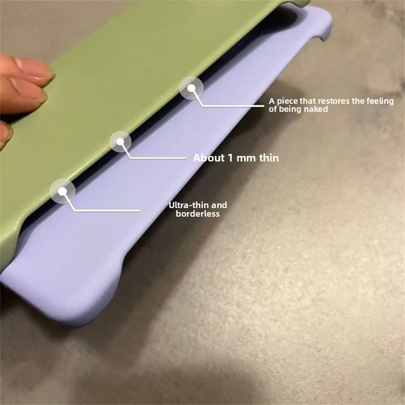Ultra-thin Frameless Cooling PC Case - Business Solid Color Shockproof Bumper Cover
