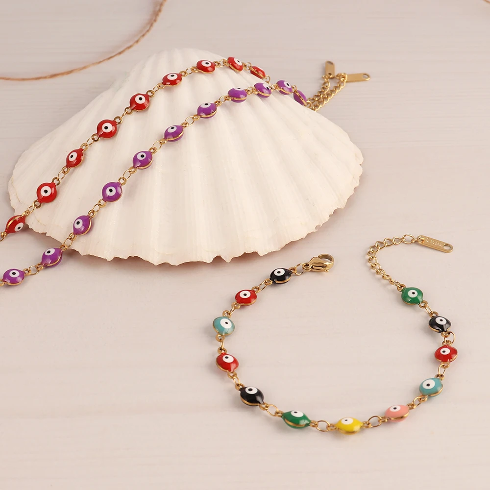 Collier Aubin en acier inoxydable hypoallergénique