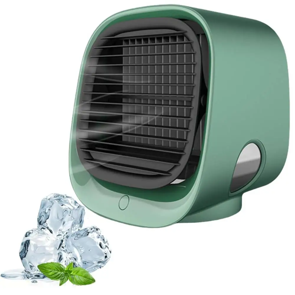 3 In 1 Portable Air Conditioner 3 Speeds Humidifier Fan Quiet Small Cooling Fan with Night Light for Room Bedroom Office Desk