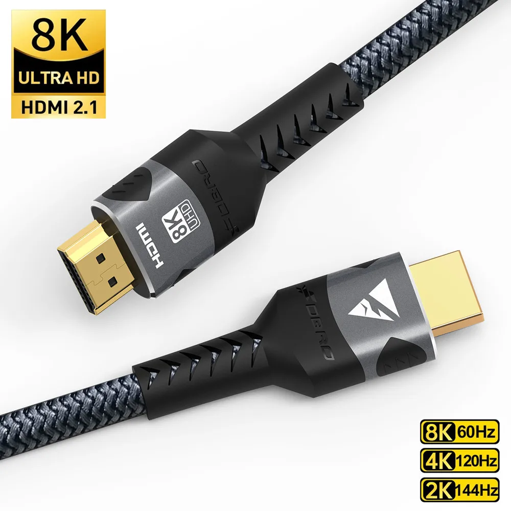 Cavo Compatibile Hdmi 8K 8K 60Hz 4K 120Hz 48Gbps Cavo Hdmi 2.1 Earc Hdr10 + Cavo Splitter Hdmi Per Amplificatore Laptop Tv Box Ps5
