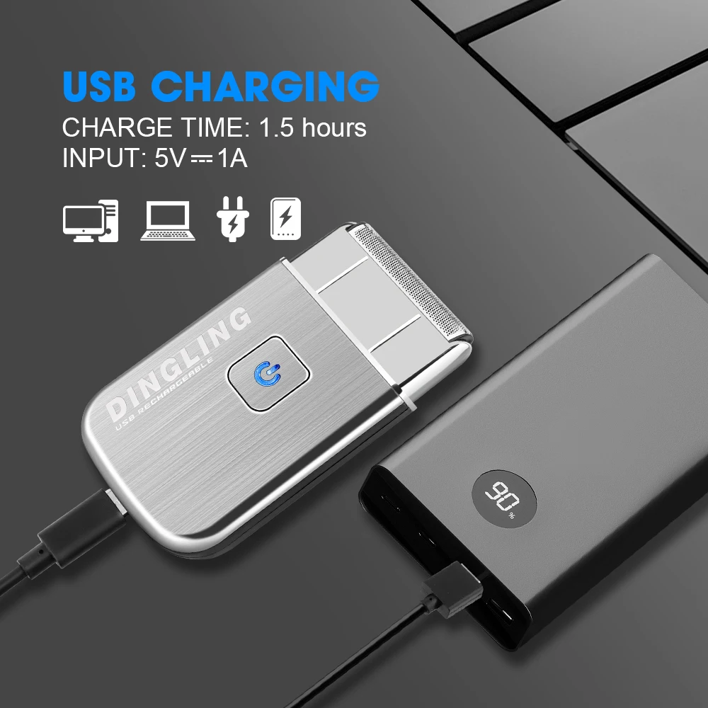 kemei Shaver Professional Electric Razor Mini USB Rechargeable Reciprocating Electric for Razor Shaver KM-5088 for electric shaver