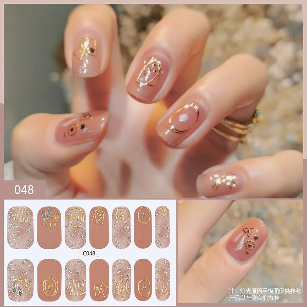 10 Sheets Full Wraps Nail Stickers Decals, Self-Adhesive Nail Polish  Stickers Waterproof Nail Decal Strips for Women Girls Nail DIY Decoration -  Walmart.com