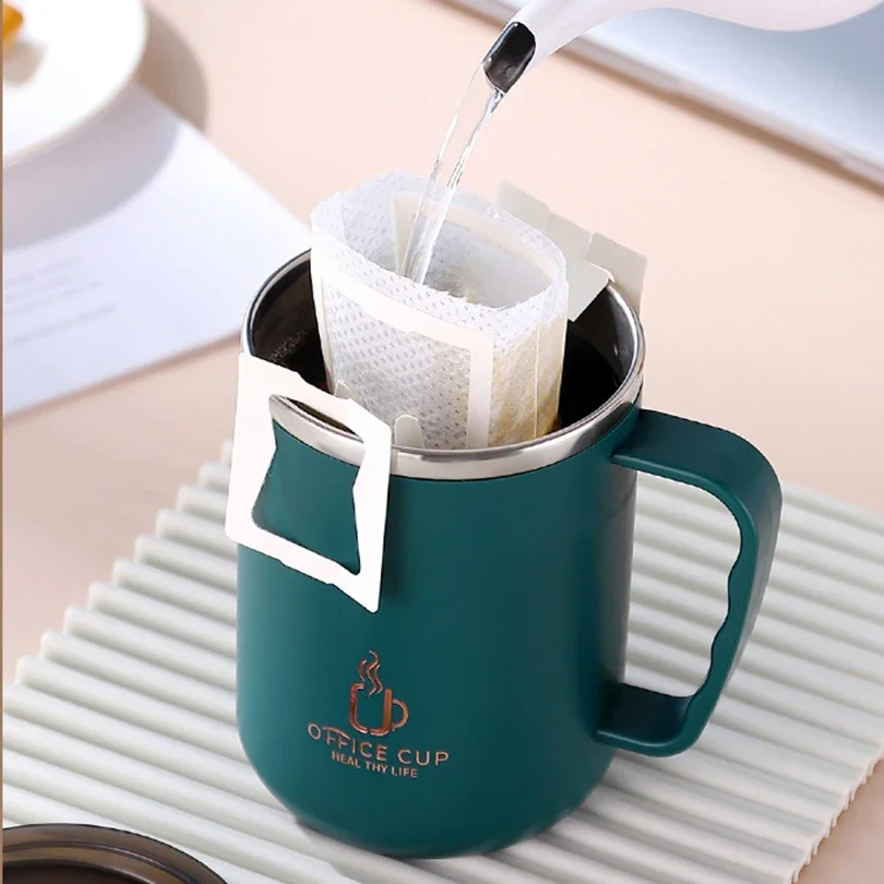 500ml 304 Stainless Steel Thermos Mug  With Lid And Handle Portable Thermal Water Bottle Leak-Proof Vacuum Flask Insulated Cup