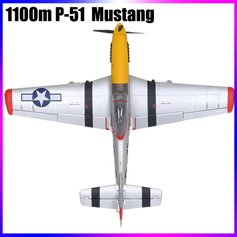 Blue Arrow 1.1 Metri P51 Mustang Nuovo Dipinto Resistente Agli Urti Modello Di Aereo Ad Ala Fissa Telecomando Elettrico Rc Airplane