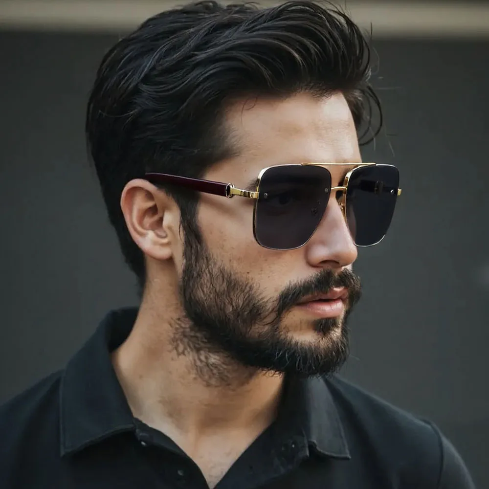 New Square Sunglasses For Men Vintage Outdoor Sunglasses