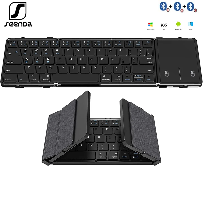 Ultra Link Foldable Bluetooth Keyboard Touchpad Ergonomic Split