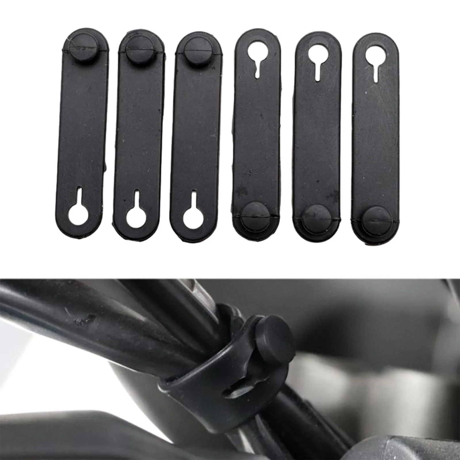 6pcs Motorcycle Frame Securing Cable Rubber Frame Securing Cable Wiring Harness For Bmw R 1250 Gs Adventure Hornet Ktm Exc Accessories