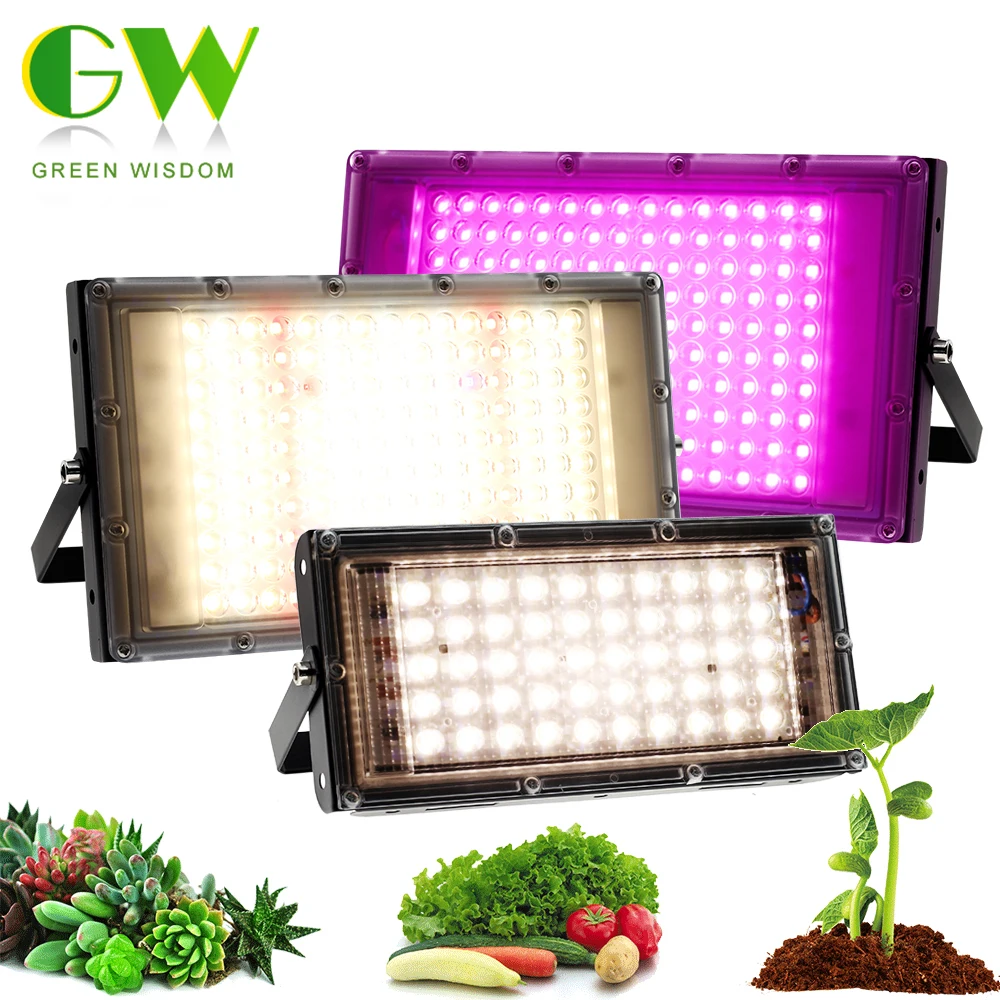 Full Spectrum LED Grow Light 50W 100W 300W Plant Growing Lamps + EU Plug Sunlight Phyto Lamp for Greenhouse Indoor Veg and Bloom led grow light grow light