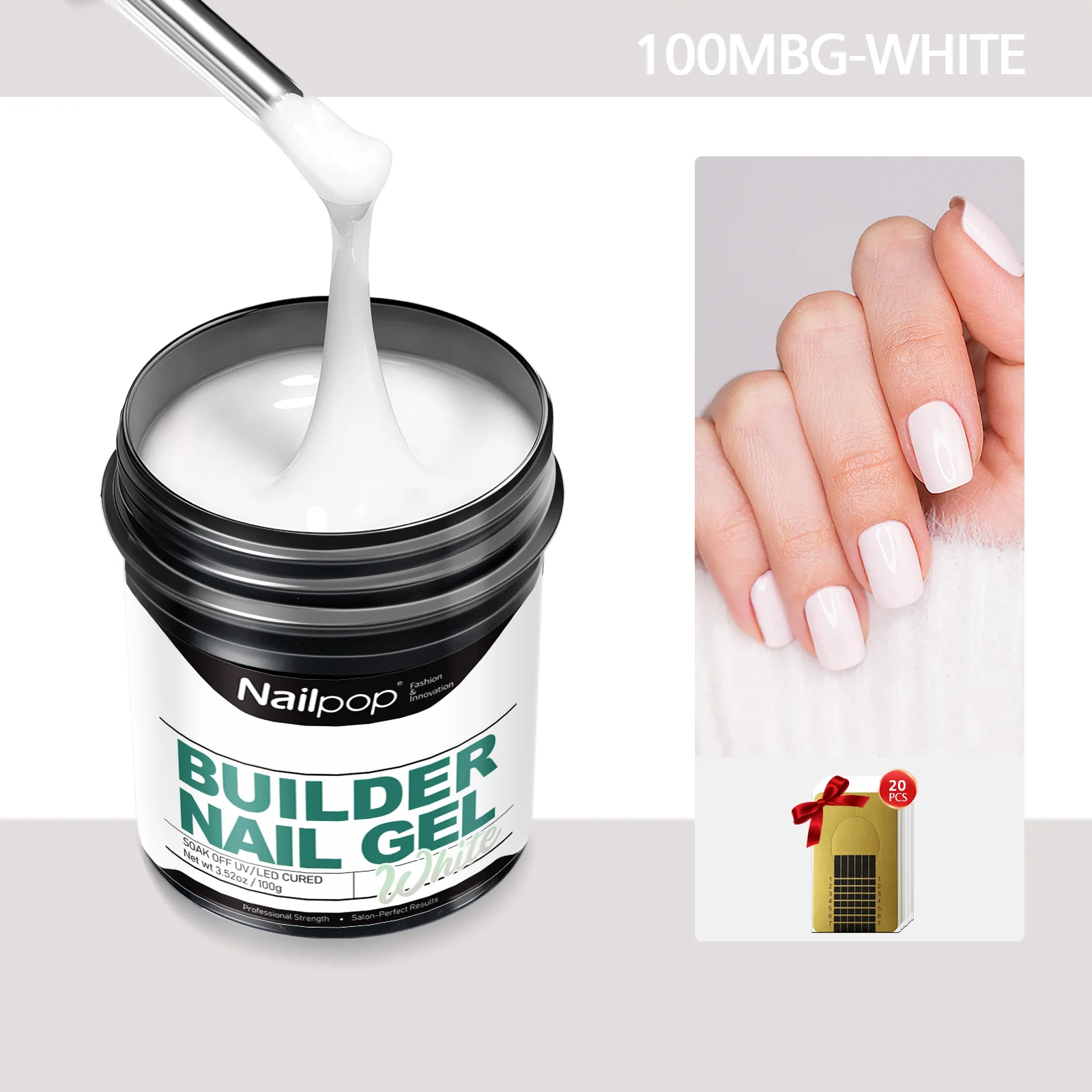 100MBG-White