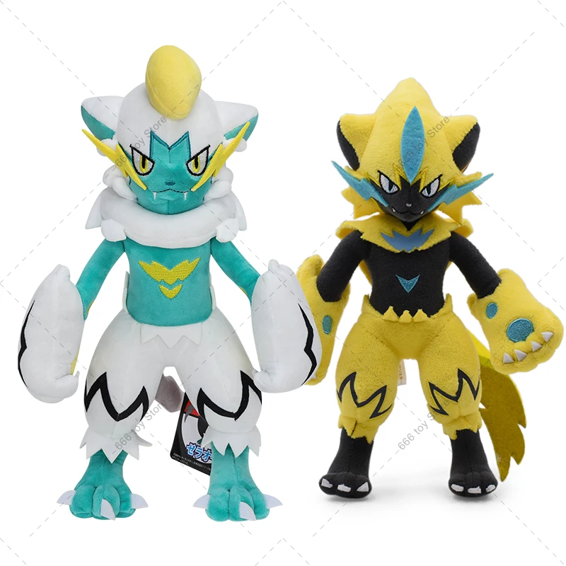 3 Stili Pokemon Peluche Zeraora Shiny Zeraora Peluche Anime Bambole Animali Carino Peluche Bambini Bambini Regali Di Compleanno