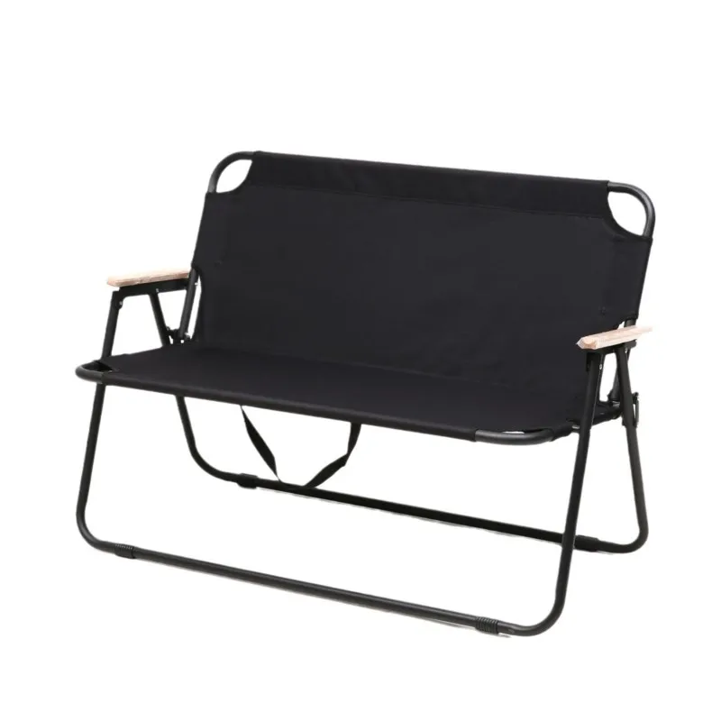 Outdoor Camping Folding Chair Double Leisure Chair for Beach Fishing