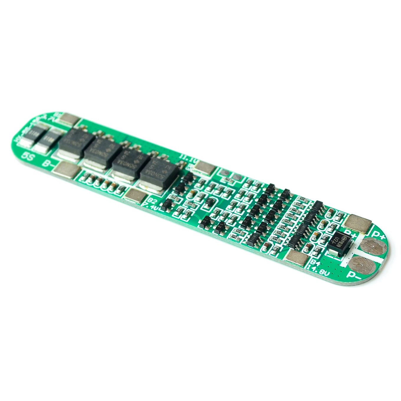 5S 18.5V 18650 Lithium Battery Protection Board Anti-Overcharged Over-Discharge 21V Solar Lighting Li-Ion Lipo 5 Pack 15A 25A