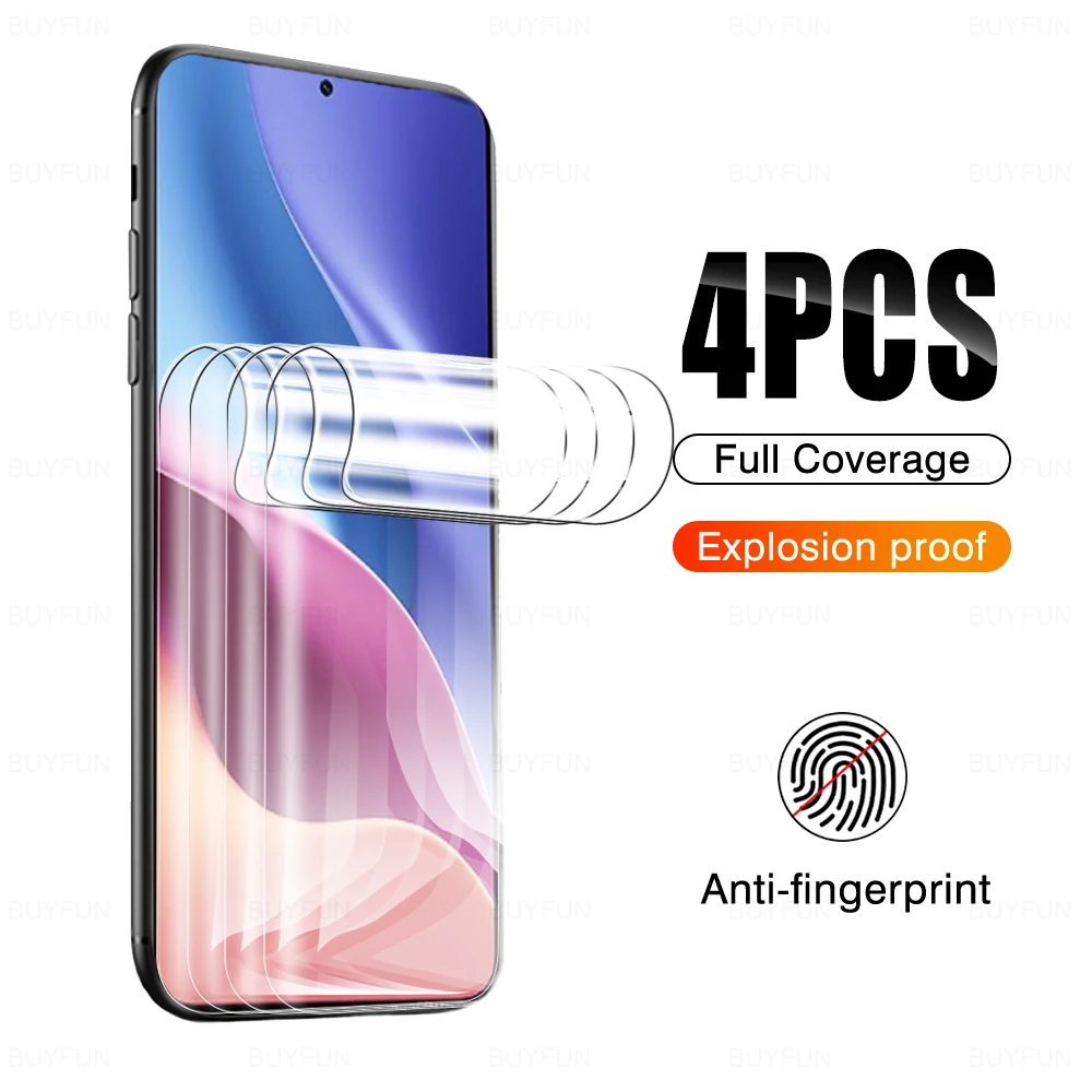 

4 шт., гидрогелевые пленки для Xiaomi Redmi K40 pro k40 Gaming k40 pro plus