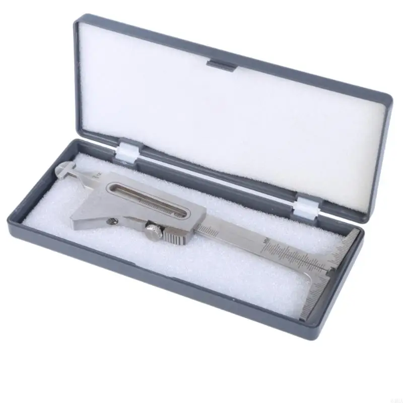 63HA Precisions Welding Gaps Measurement Tool Stainless Steel Height Gauge Welding Inspection Rule for Internal Alignment