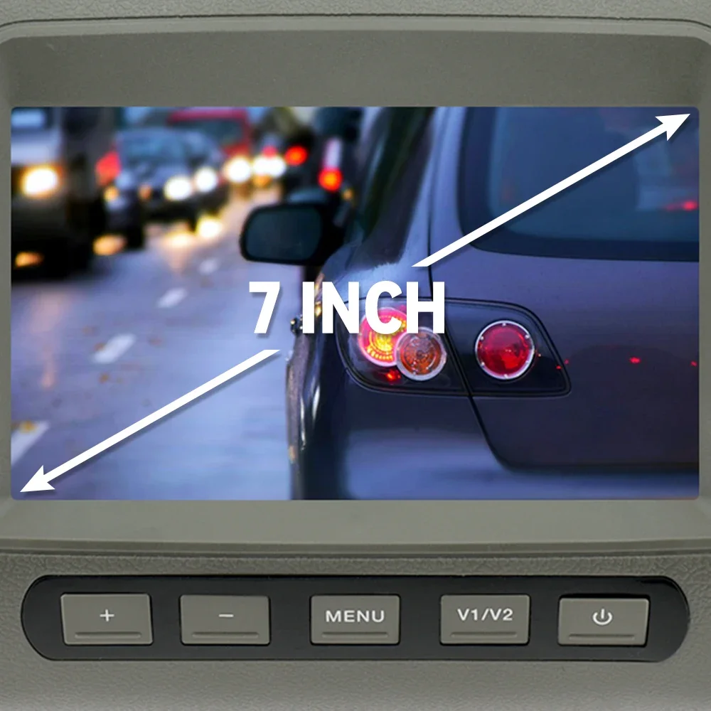 BINWEI 7 Inch Car Headrest Monitor Automotive Headrest Screen Pillow Monitor Universal