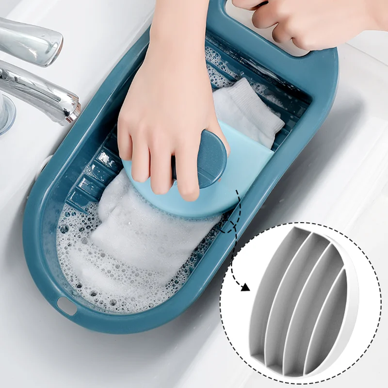 Underwear Washboard Antislip Thicken Washing Board Clothes Cleaning Laundry Cleaning Tool Bathroom Accessories Socks Washboard laundry board