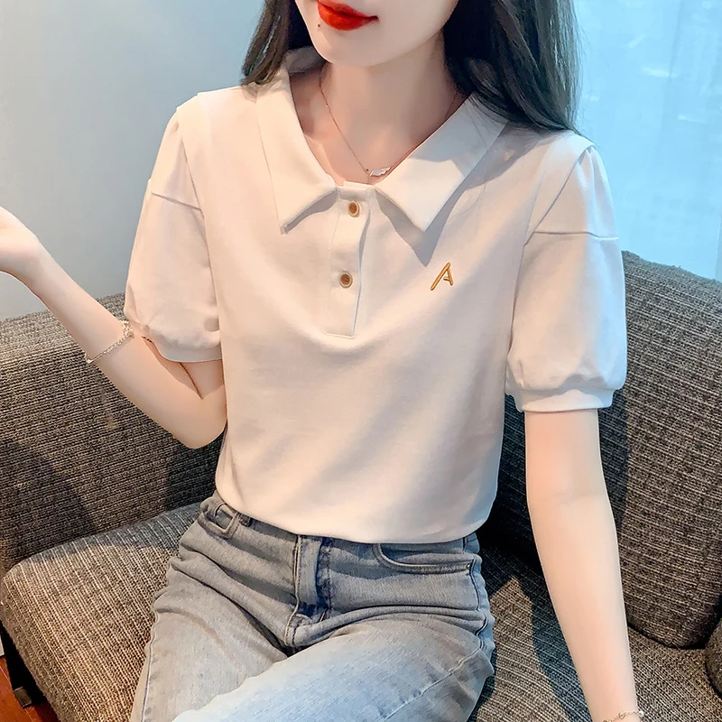 New golf wear ladies summer short sleeves women summer short sleeves slim and breathable