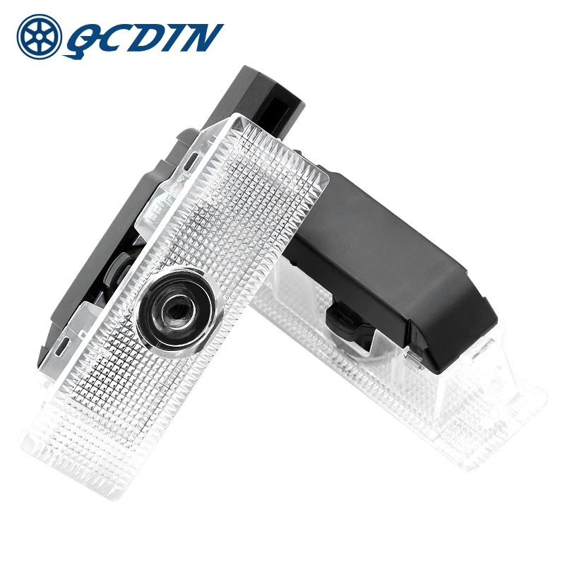 Qcdin Per Fiat Led Car Door Logo Proiettore Light Ghost Shadow Logo Lights Door Led Welcome Light Per Fiat 500X Punto 500L