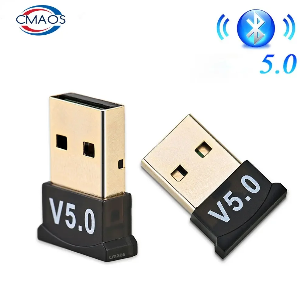 USB Bluetooth 5.0 Adapter Transmitter Bluetooth Receiver Audio Bluetooth Dongle Wireless USB Adapter for Computer PC Laptop c