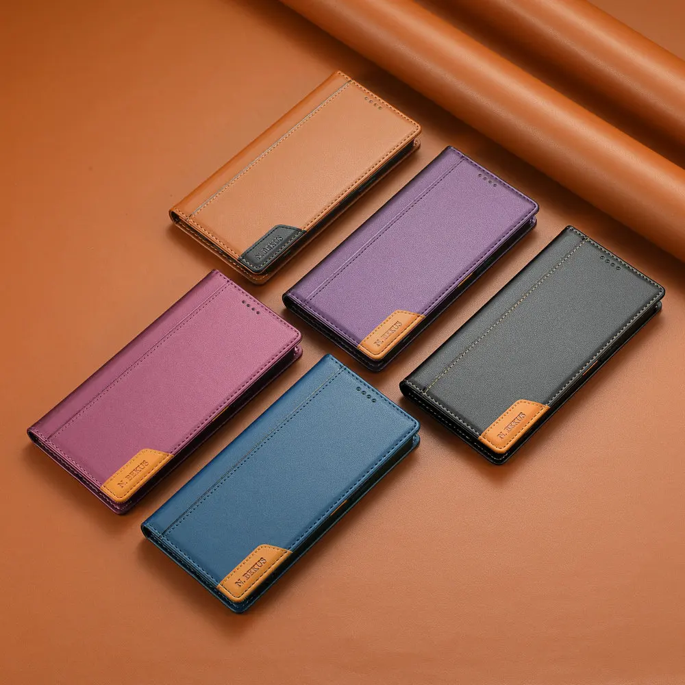 Premium RFID Leather Wallet Flip Case - Stylish Protective Cover
