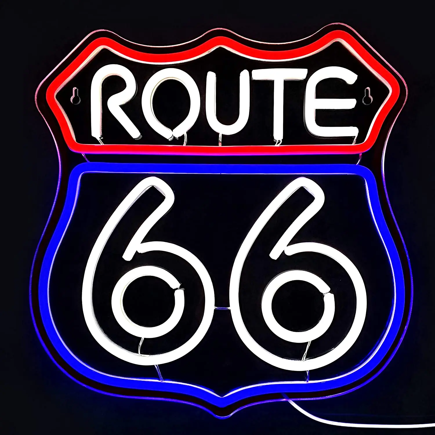 

Неоновая вывеска Route 66, Настенный декор с питанием от USB для спальни, акриловый светодиодный неоновый светильник с высоким ходом для мужчин