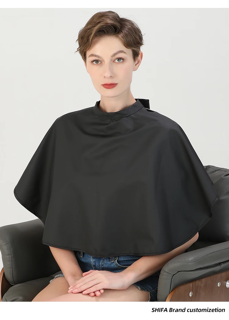 Pu Hair Cutting Collar Waterproof Colouring Cape Barber Cloth Hairdressing Hair Dye Gown Perm Baking Oil Cape Tool Haircut Cape 4