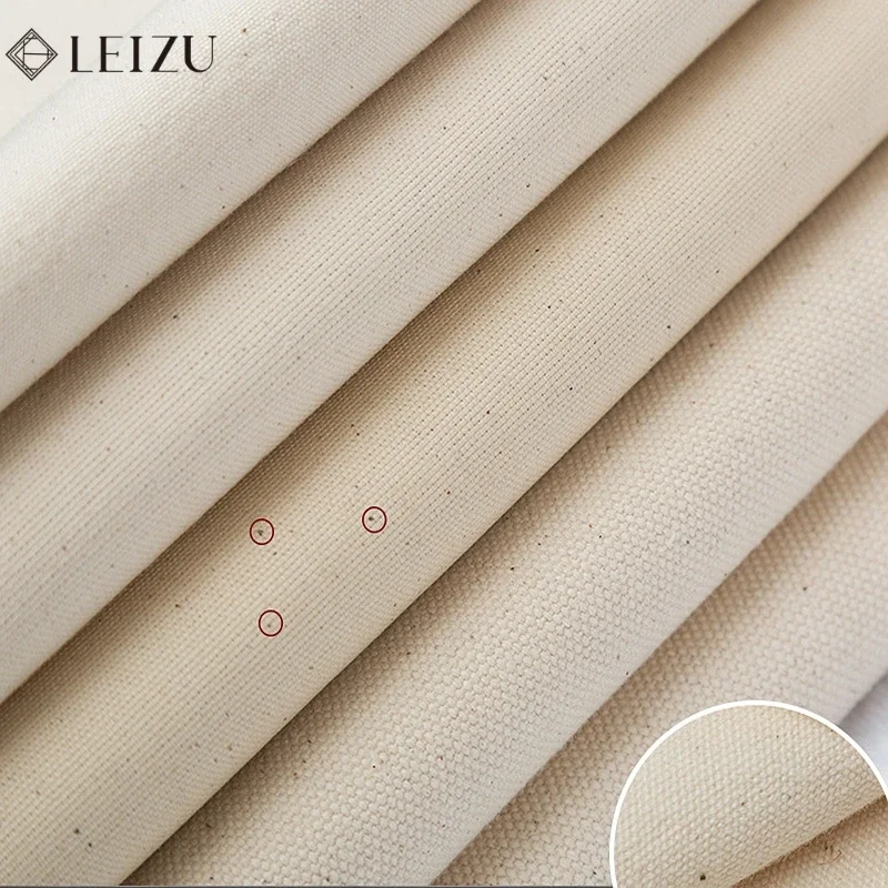 Primary Color 100% Cotton Canvas Fabric By Half Meters For Sewing Sofa Cover DIY Bags Cloth Material W300073 3